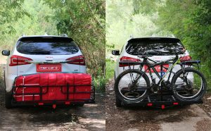 MERCARS hitch cargo carrier with bike rack